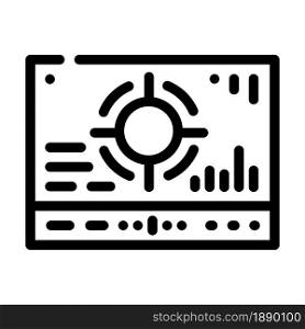 mesh with different data line icon vector. mesh with different data sign. isolated contour symbol black illustration. mesh with different data line icon vector illustration