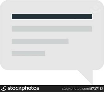 Message boxes and chats illustration in minimal style isolated on background