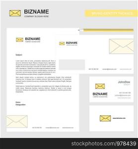 Message Business Letterhead, Envelope and visiting Card Design vector template