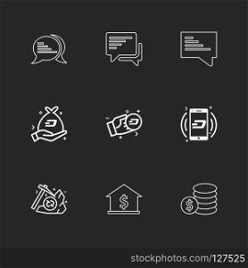 message , chat , conversation , crypto currency , money, dollar , axe ,bank , coins , icon, vector, design,  flat,  collection, style, creative,  icons