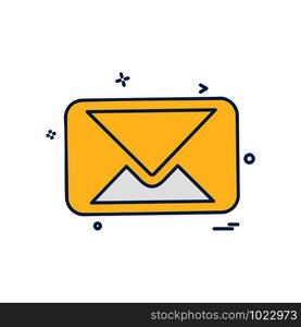 Message icon design vector