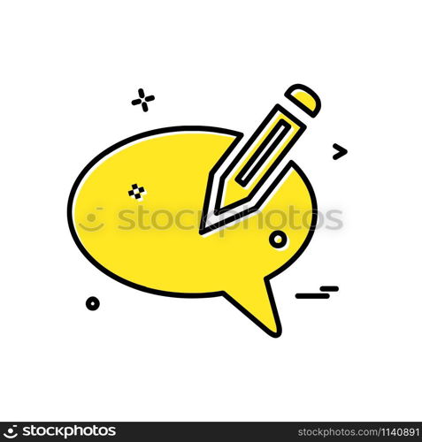 Message icon design vector