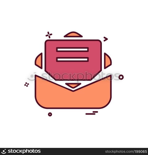 Message icon design vector