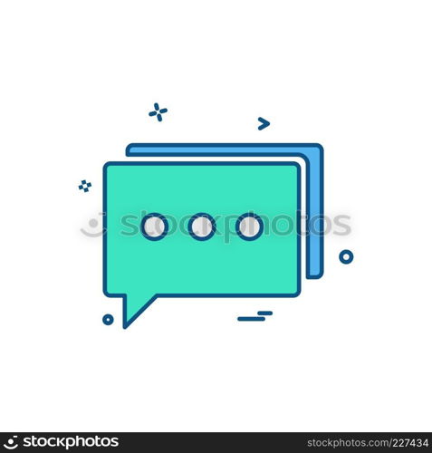 Message icon design vector