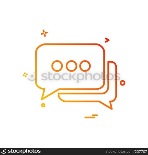 Message icon design vector
