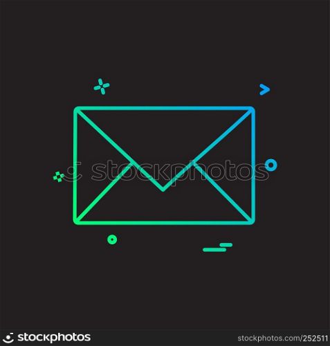 Message icon design vector