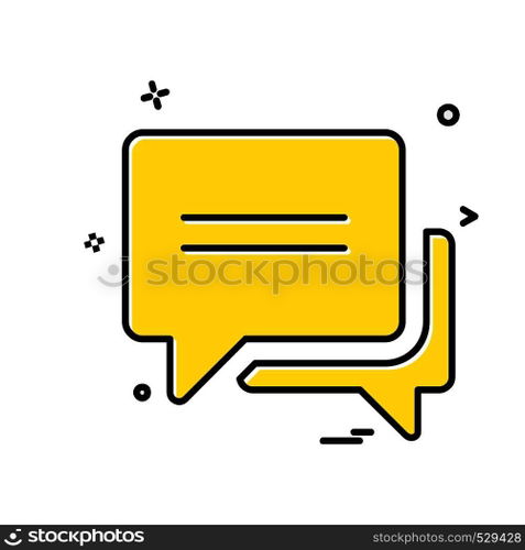 Message icon design vector