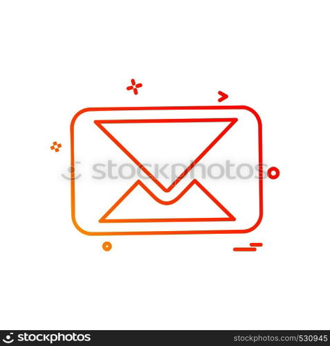 Message icon design vector