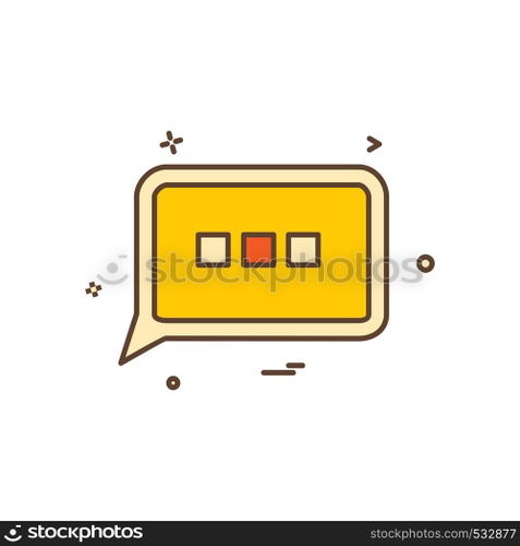 Message icon design vector