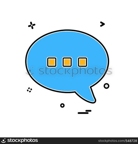 Message icon design vector