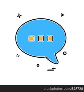 Message icon design vector