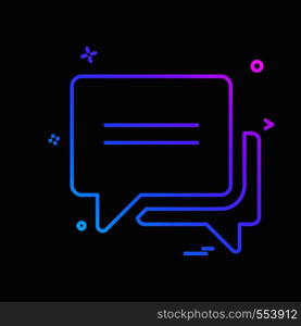 Message icon design vector