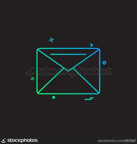 Message icon design vector