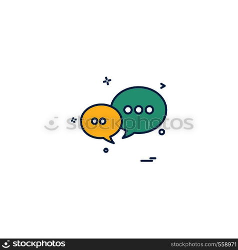 Message icon design vector