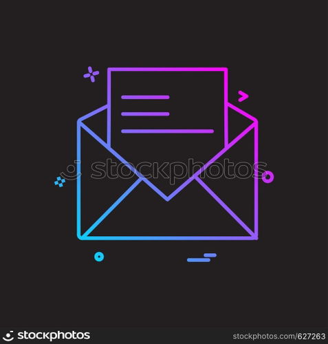 Message icon design vector
