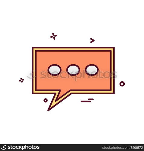 Message icon design vector