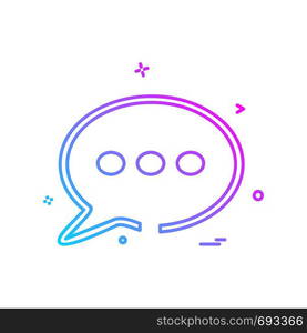 Message icon design vector