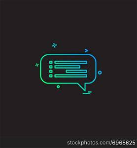 Message icon design vector 