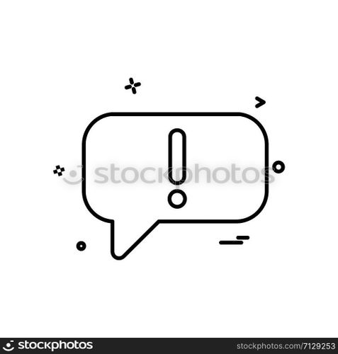 Message icon design vector