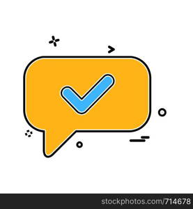 Message icon design vector