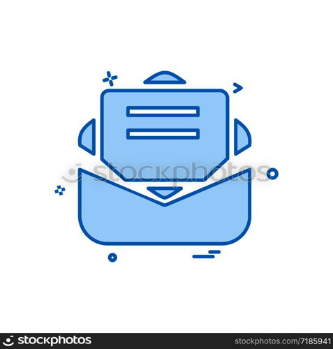 Message icon design vector