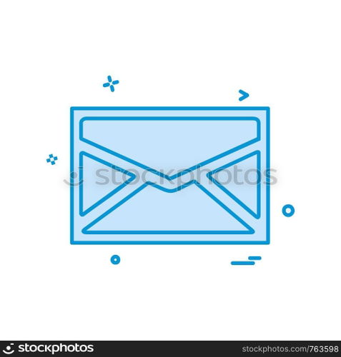 Message icon design vector