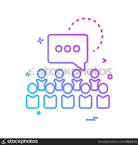 Message icon design vector