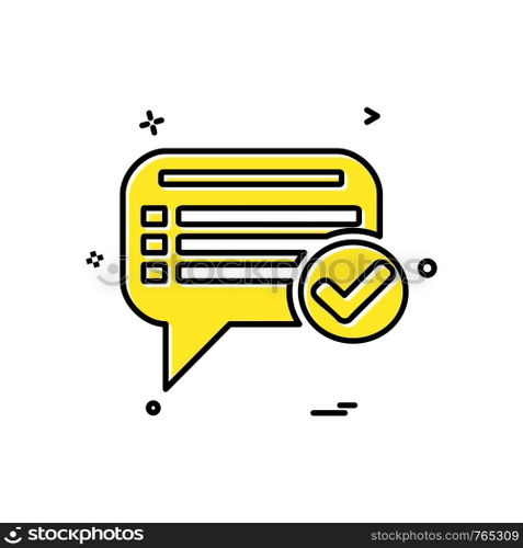 Message icon design vector