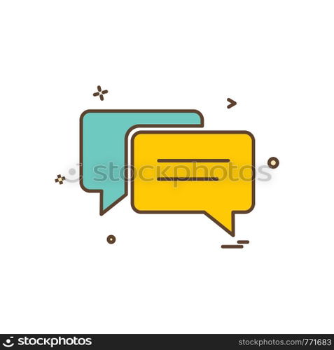 Message icon design vector
