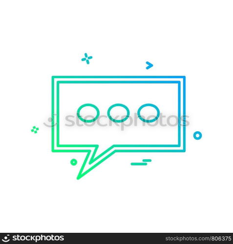 Message icon design vector