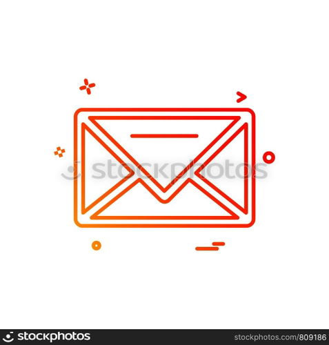 Message icon design vector