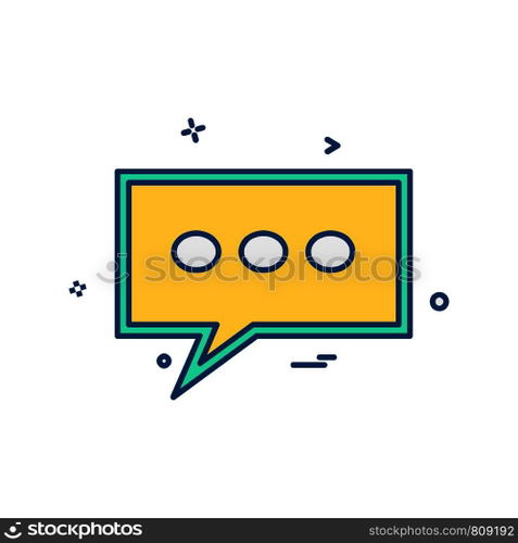 Message icon design vector