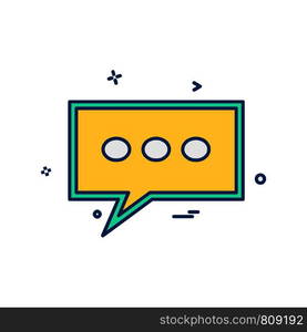 Message icon design vector