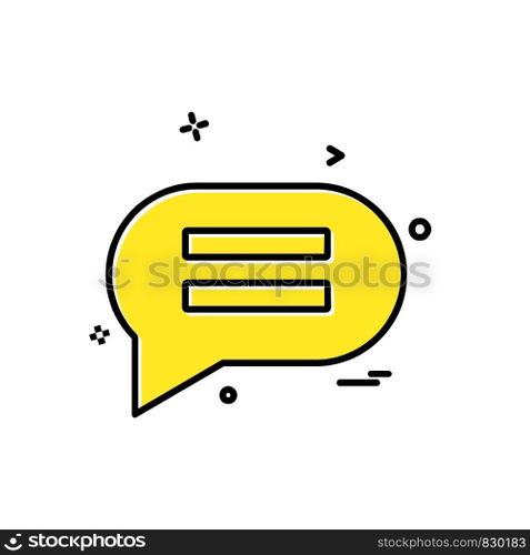 Message icon design vector
