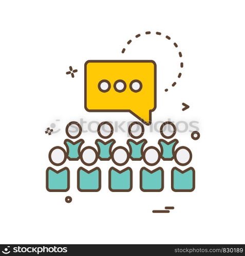 Message icon design vector