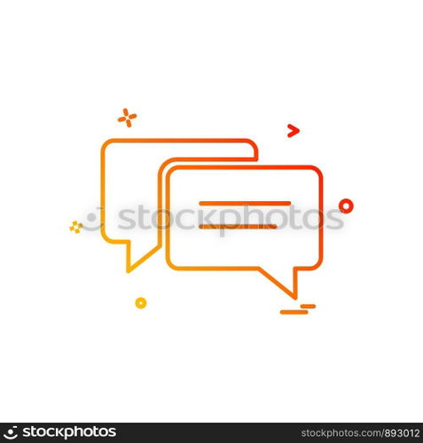 Message icon design vector