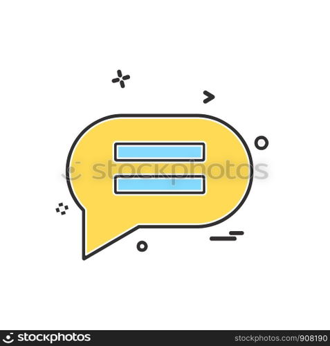 Message icon design vector