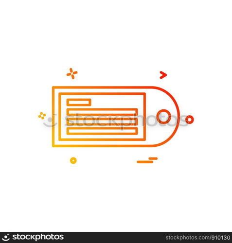 Message icon design vector