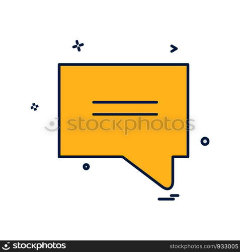 Message icon design vector