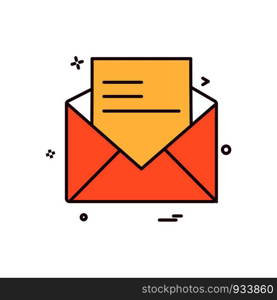 Message icon design vector