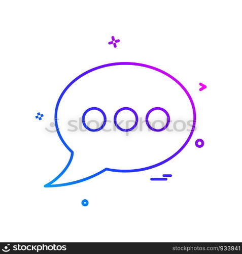 Message icon design vector
