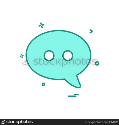 Message icon design vector