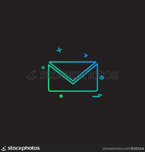 Message icon design vector 