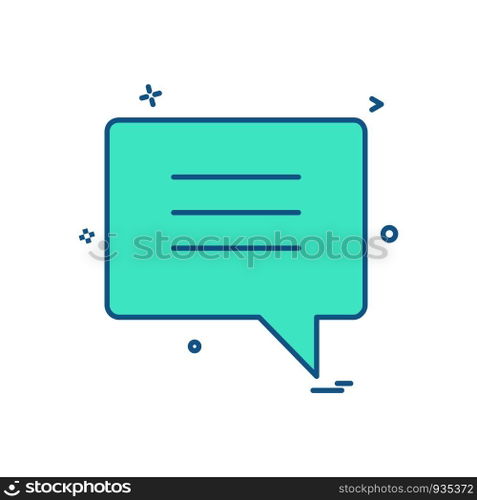 Message icon design vector