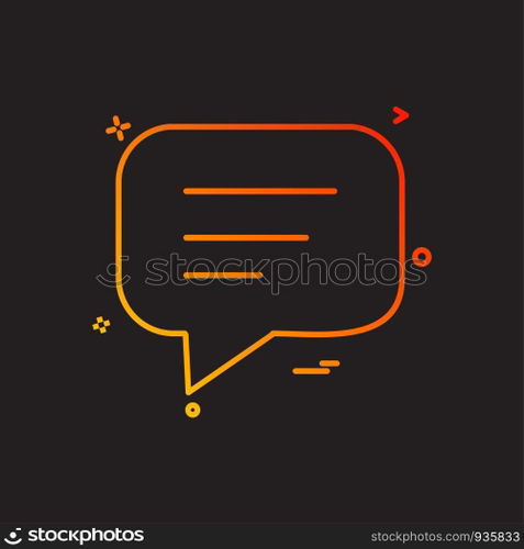 Message icon design vector