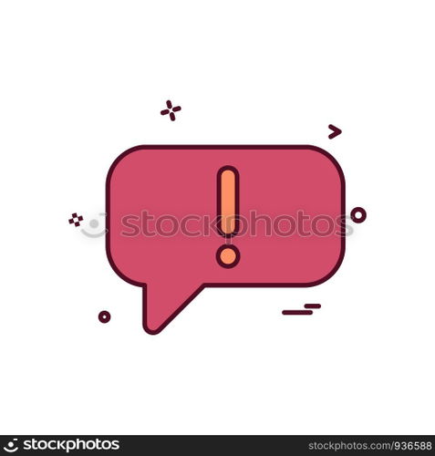 Message icon design vector