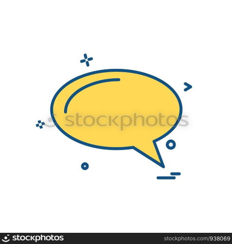 Message icon design vector