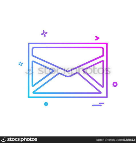 Message icon design vector