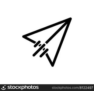 Message Icon. Logo Vector. Paper plane icon