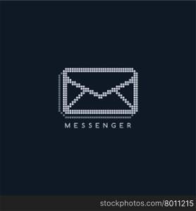 message mail chat logo template. message mail chat logo template vector art illustration